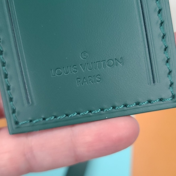 BNEW UNUSED LOUIS VUITTON LARGE HUNTER GREEN TAG - Picture 6 of 14